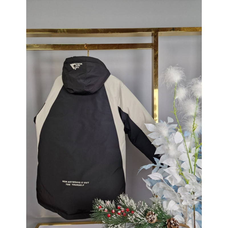 Куртка зимняя TH&TY для подростка 12-18 лет арт.1478, Коричневый, 170