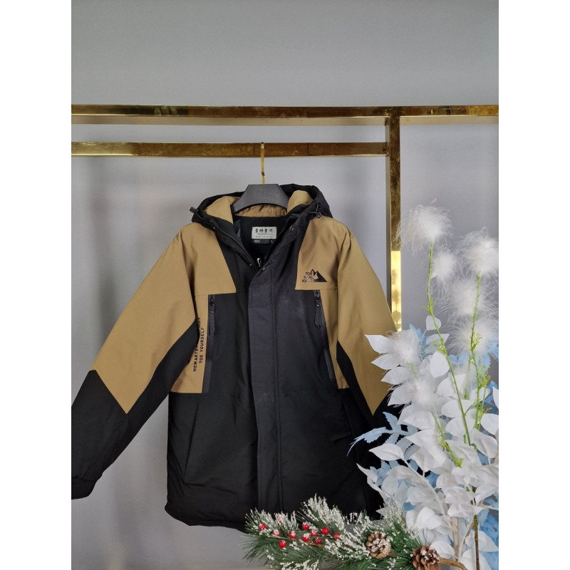 Куртка зимняя TH&TY для подростка 12-18 лет арт.1478, Коричневый, 170