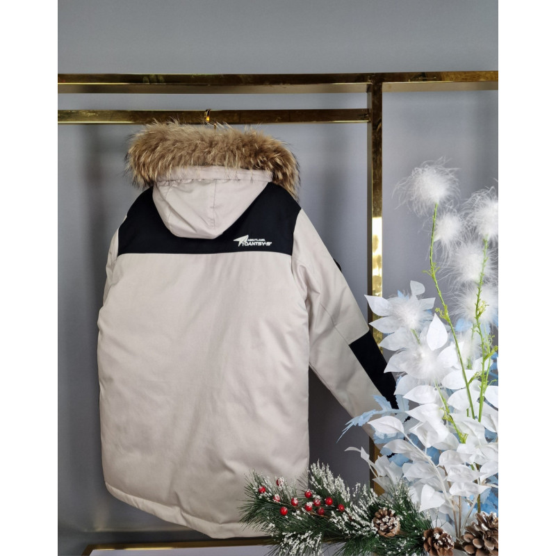 Куртка зимняя TH&TY для подростка 12-18 лет арт.1479, Хаки, 158