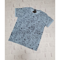 Футболка мужская Red-Down  L-XXXL , XL,  Голубой