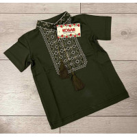 Вышиванка  Kosar для мальчика 2-13 лет с коротким рукавом