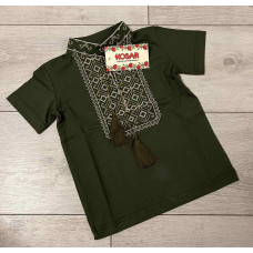 Вышиванка  Kosar для мальчика 2-13 лет с коротким рукавом