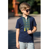 Вышиванка  Kosar для мальчика 2-13 лет с коротким рукавом