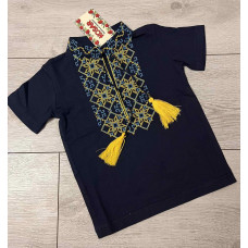 Вышиванка  Kosar Остап для мальчика 2-13 лет с коротким рукавом