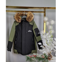Куртка зимняя TH&TY для подростка 12-18 лет арт.1501, Хаки, 158