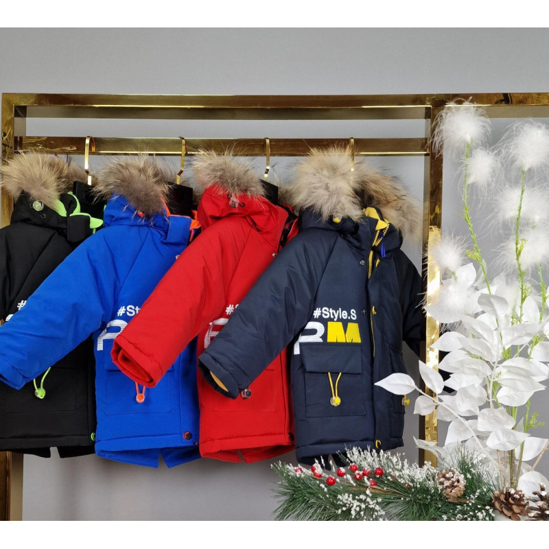 Куртка зимняя Weishida для мальчика 0.5-4 лет арт.1502, Синий, 98