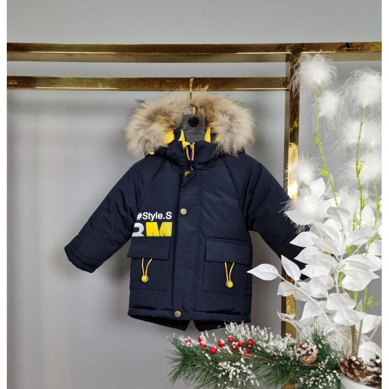 Куртка зимняя Weishida для мальчика 0.5-4 лет арт.1502, Черный, 92