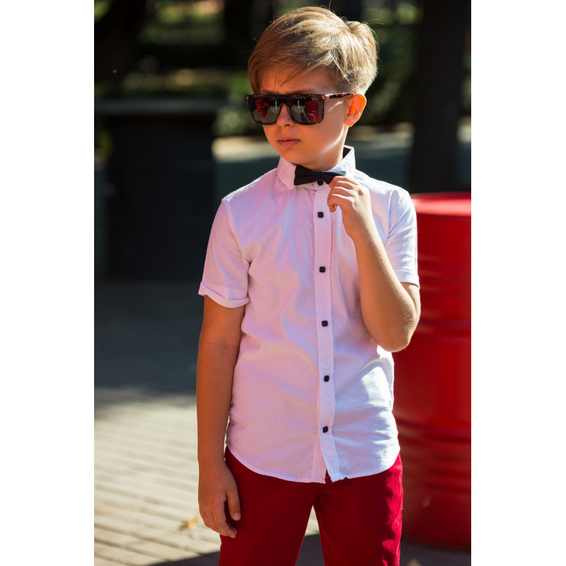 Рубашка с бабочкой Blueland для мальчика 10-16 лет , Голубой, 146