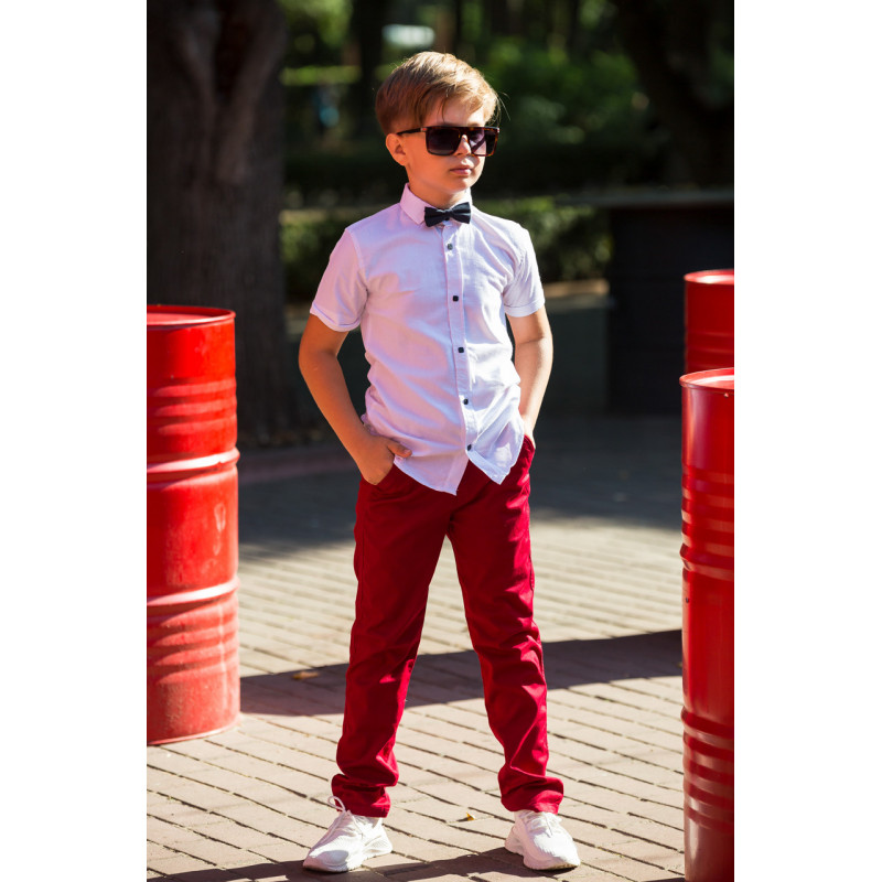 Рубашка с бабочкой Blueland для мальчика 10-16 лет , Голубой, 146