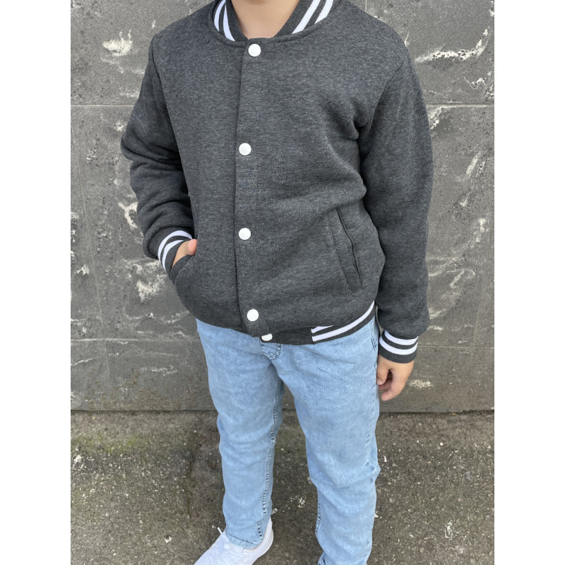 Бомбер теплый Blueland для мальчика 6-9 лет , 134,  Синий