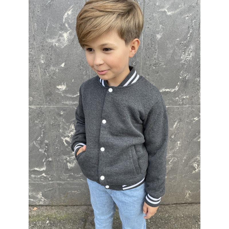 Бомбер теплый Blueland для мальчика 6-9 лет , 134,  Синий