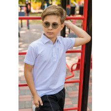 Футболка поло Blueland для мальчика 5-9 лет , 116, Белый