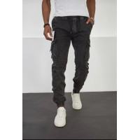 Джинсы мужские карго  на манжете REDMAN , 28, Графит