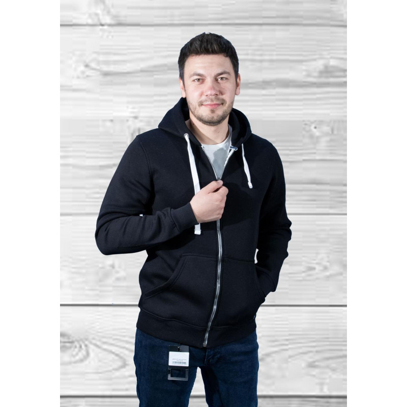 Батник Red-Down теплий чоловічий на блискавці, XXXL, 54, Чорний