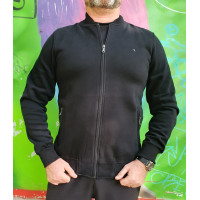 Бомбер Red Down батник теплый мужской на молнии , XL, Черный