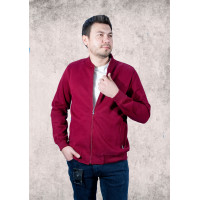 Бомбер Gaballi теплый мужской на молнии 2XL-5XL большие размеры , Бордовый, XXXL