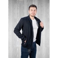 Бомбер Gaballi теплый мужской на молнии 2XL-5XL большие размеры , Черный, 4XL