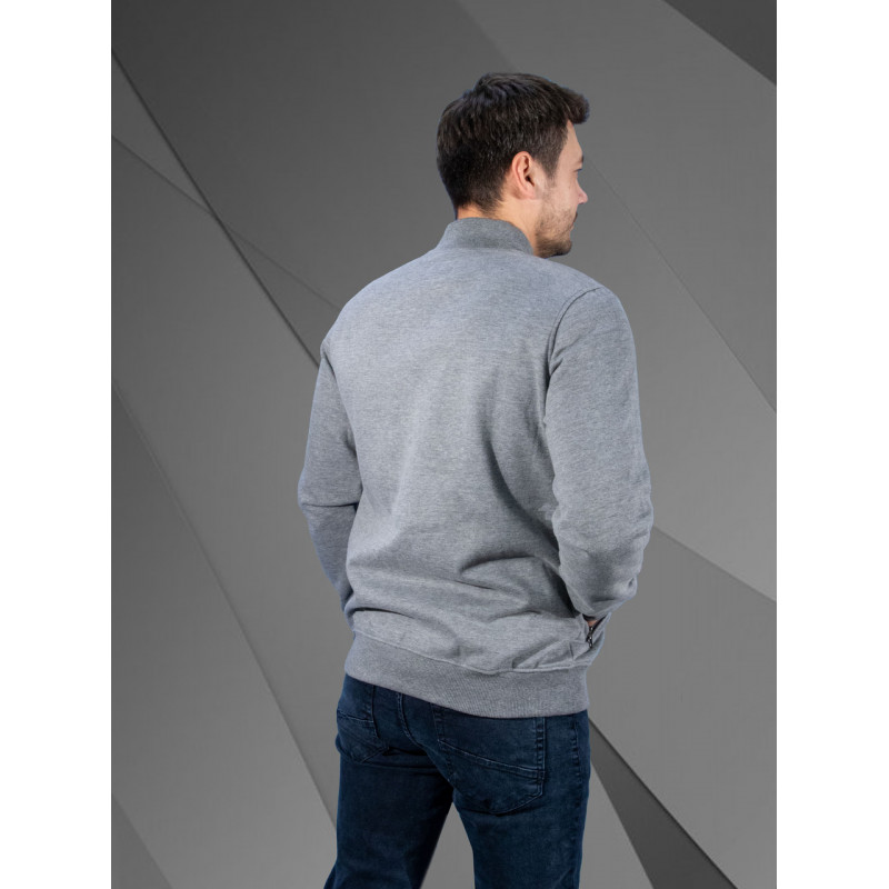 Бомбер Gaballi теплый мужской на молнии 2XL-5XL большие размеры , Серый, 4XL