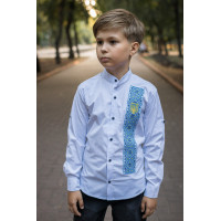 Рубашка Varetti вышитая для мальчика 12-16 лет , Белый ,170