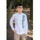 Рубашка Varetti вышитая для мальчика 12-16 лет , Белый ,170