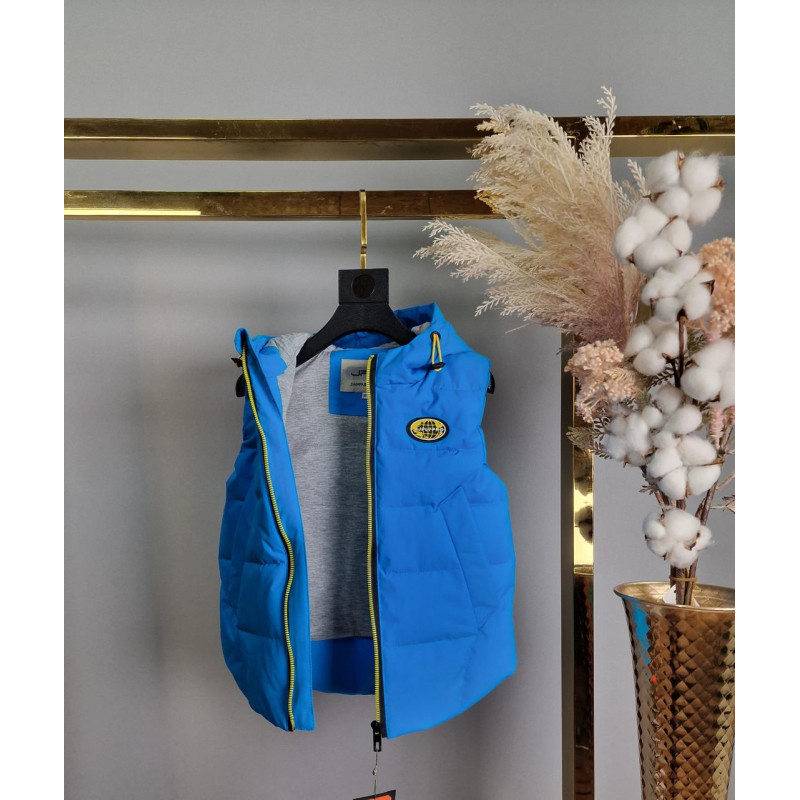 Жилет JPLT теплая для мальчика 3-7 лет , 98, Голубой