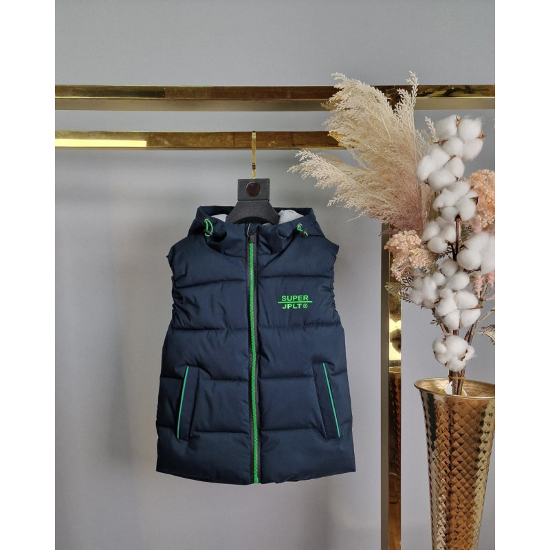 Жилет JPLT теплая для мальчика 6-10 лет арт 1568, 134, Серый