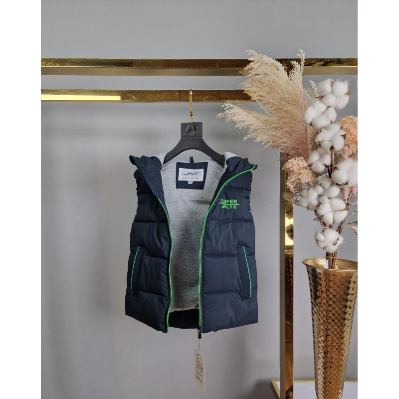 Жилет JPLT теплая для мальчика 6-10 лет арт 1568, 134, Серый