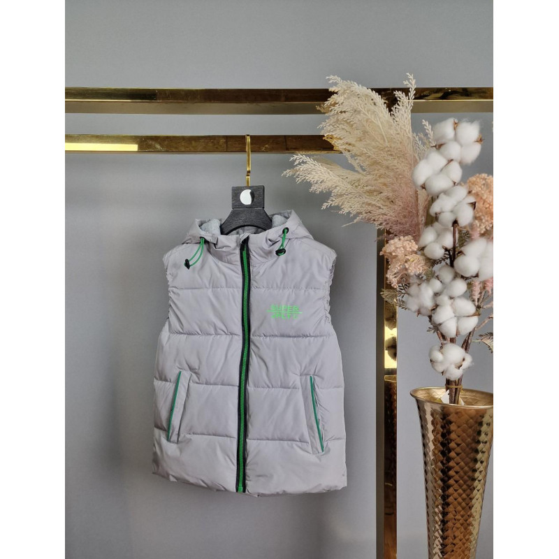 Жилет JPLT теплая для мальчика 6-10 лет арт 1568, 140, Синий