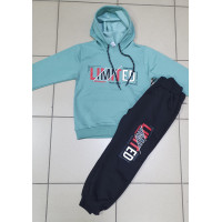 Костюм спортивный Oliva для мальчика 5-13 лет арт.1584, Цвет Зеленый, Размер  одежды подросток (по росту) 128