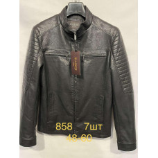 Куртка мужская экокожа 48-60 арт.1600, Цвет Черный, Международный размер 4XL, Размер мужской одежды (RU) 56