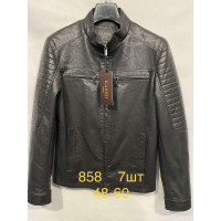 Куртка мужская экокожа 48-60 арт.1600, Цвет Черный, Международный размер L, Размер мужской одежды (RU) 48