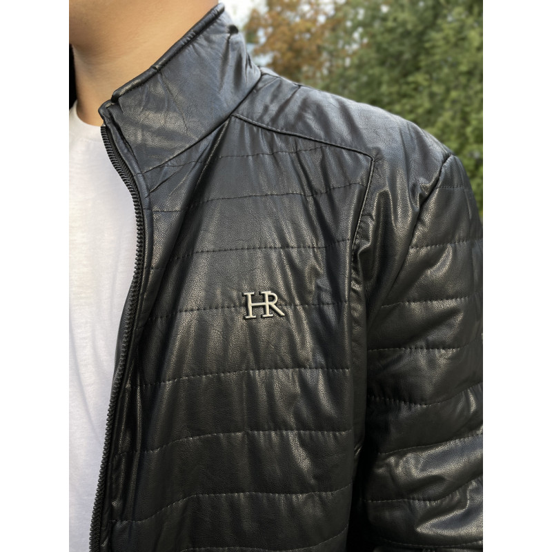 Куртка мужская Fudiao из экокожи , Коричневый, 4XL