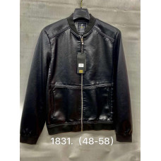 Куртка мужская Fudiao из экокожи , Черный, L