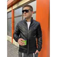 Куртка мужская Fudiao из экокожи , Черный, XXL