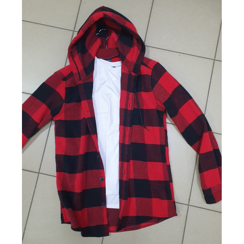 Рубашка теплая мужская Esperanza S-XXL арт.1638-1, L, 48, Коричнеквый