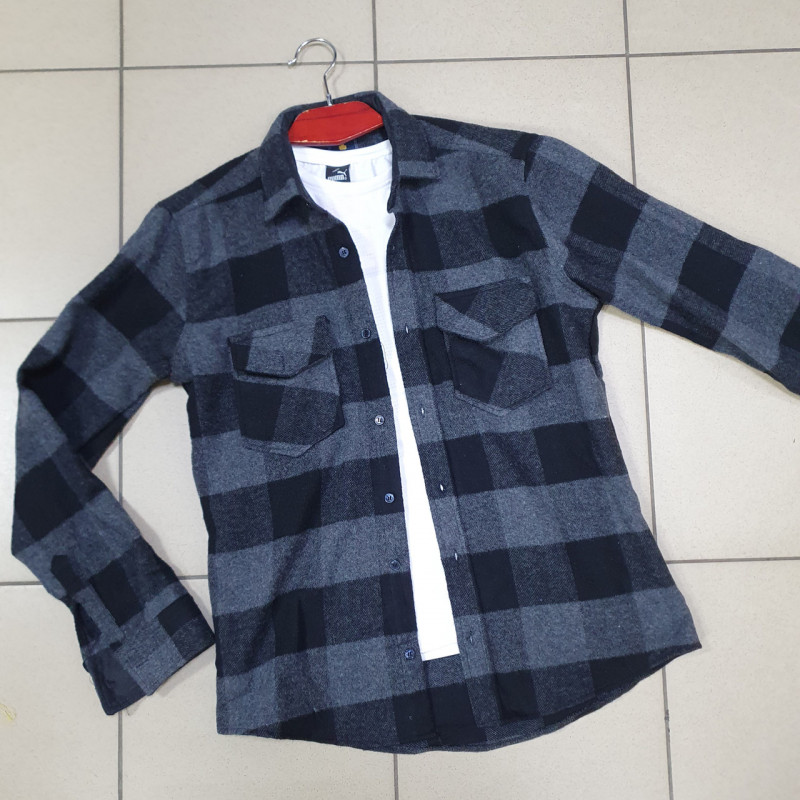 Рубашка теплая мужская Esperanza S-XXL арт.1638, S, 44, Красный