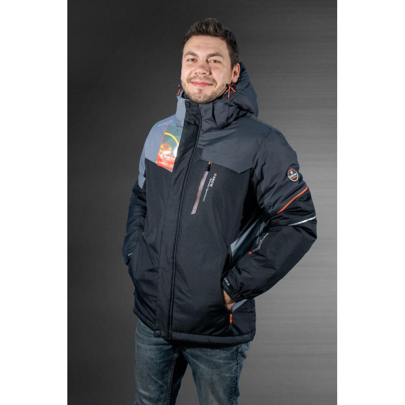 Куртка термо зима Snow M-XXXL арт.1641, Чорний,L