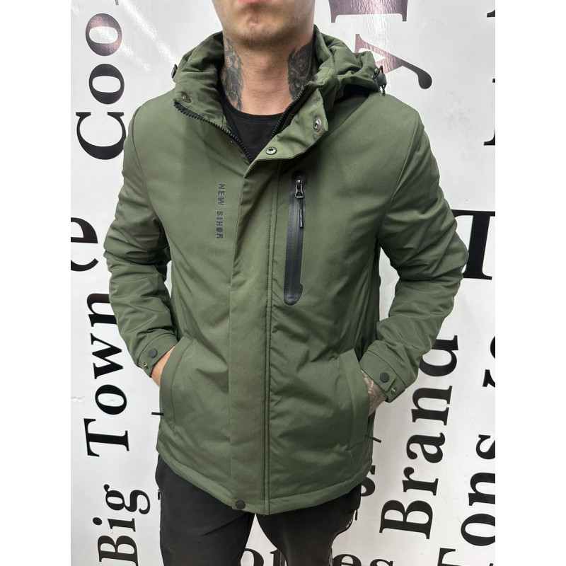 Куртка мужская Bihor демисезонная 48-58 арт.1642, Оливковый, XXXL