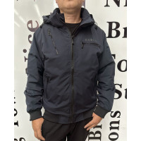 Куртка мужская демисезонная BIHOR большие размеры 54-64 р-ра , Синий,  8XL