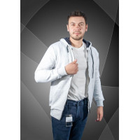 Батник худи Madmext теплый мужской L-XXXL , Серый, M, 46