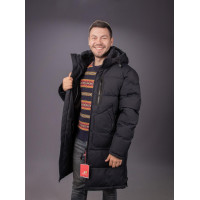Куртка зимняя Kings Wind длинная мужская , Темно-синий,XXL