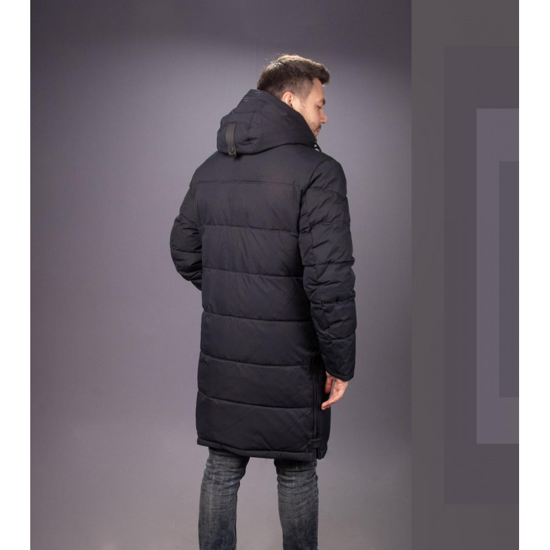 Куртка зимняя Kings Wind длинная мужская , Черный,L