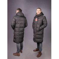 Куртка зимняя Kings Wind длинная мужская , Черный,XXXL