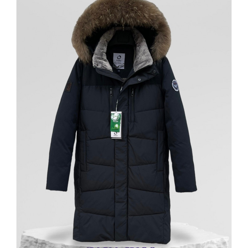 Куртка зимняя Zaka длинная мужская 46-56 , Черный,XL