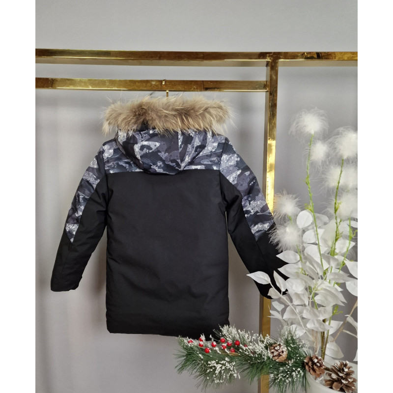 Куртка зима WKAS для хлопчика 5-9 років арт.1683, Чорний, 110