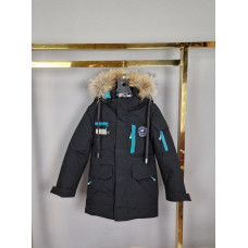 Куртка зима WKAS для мальчика 4-8 лет арт.1684, Бирюзовый, 116