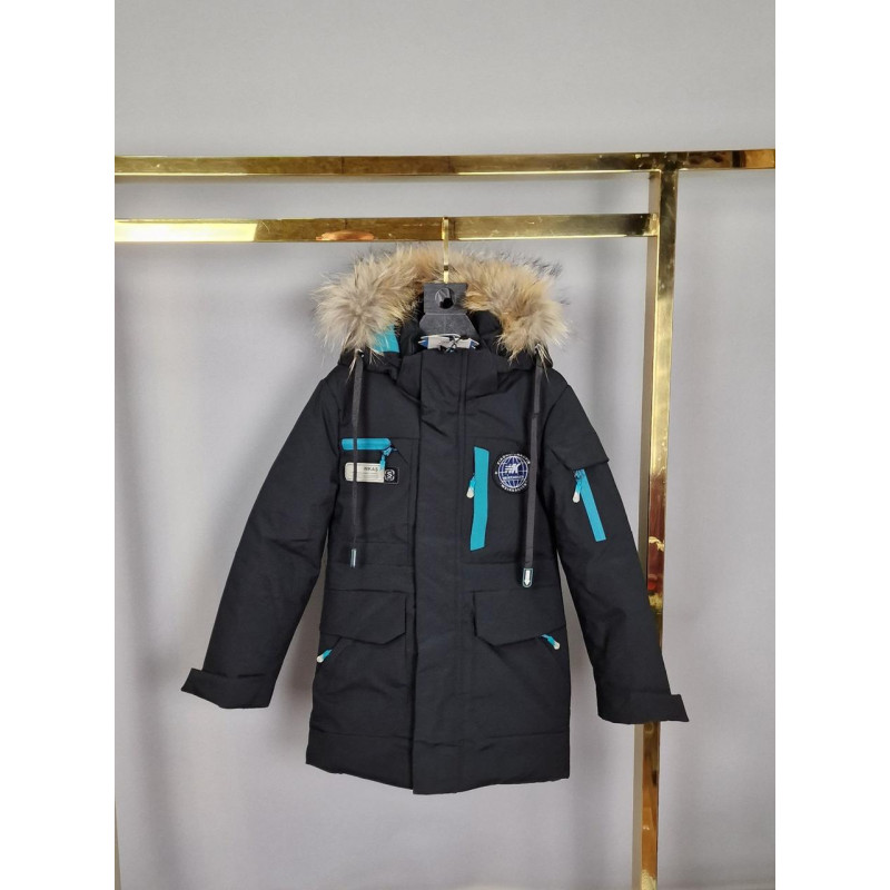 Куртка зима WKAS для мальчика 4-8 лет арт.1684, Белый, 104