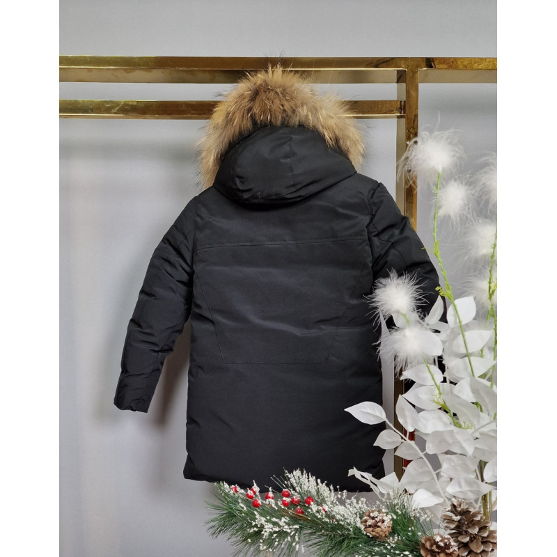 Куртка зима Lys-Orel для хлопчика 6-10 років арт.1686, Чорний, 116