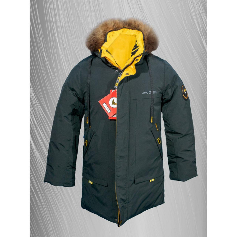 Куртка зима Lys-Orel для мальчика 6-10 лет арт.1686, Синій, 140