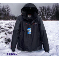 Куртка термо зима AUDSA XXL-6XL большие размеры , Черный,4XL, 56